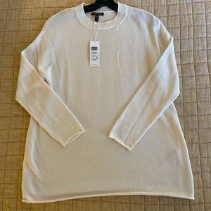 Eileen Fisher Boxy Crewneck Tunic Sweater